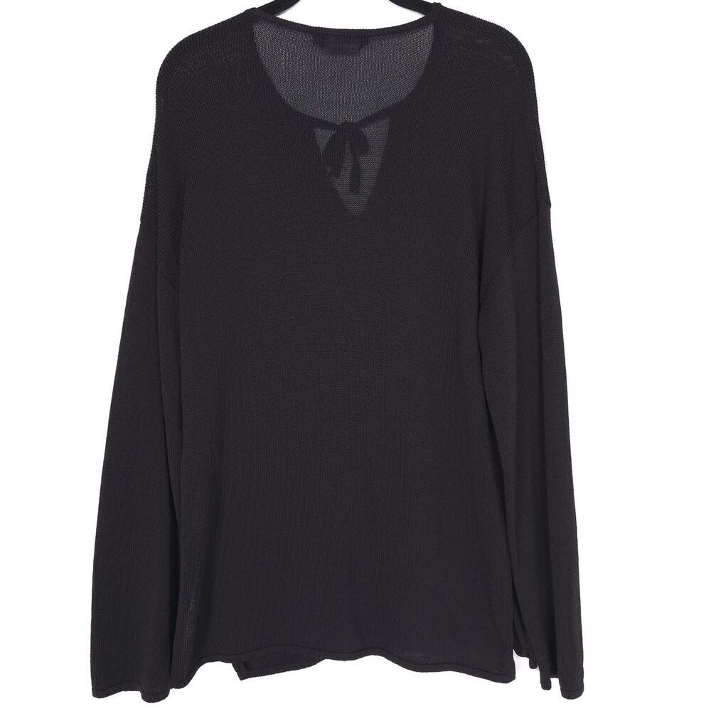 MAX MARA WEEKEND Women’s Top LARGE Sweater‎ Knit ITALY🇮🇹MADE Black No Size Tag